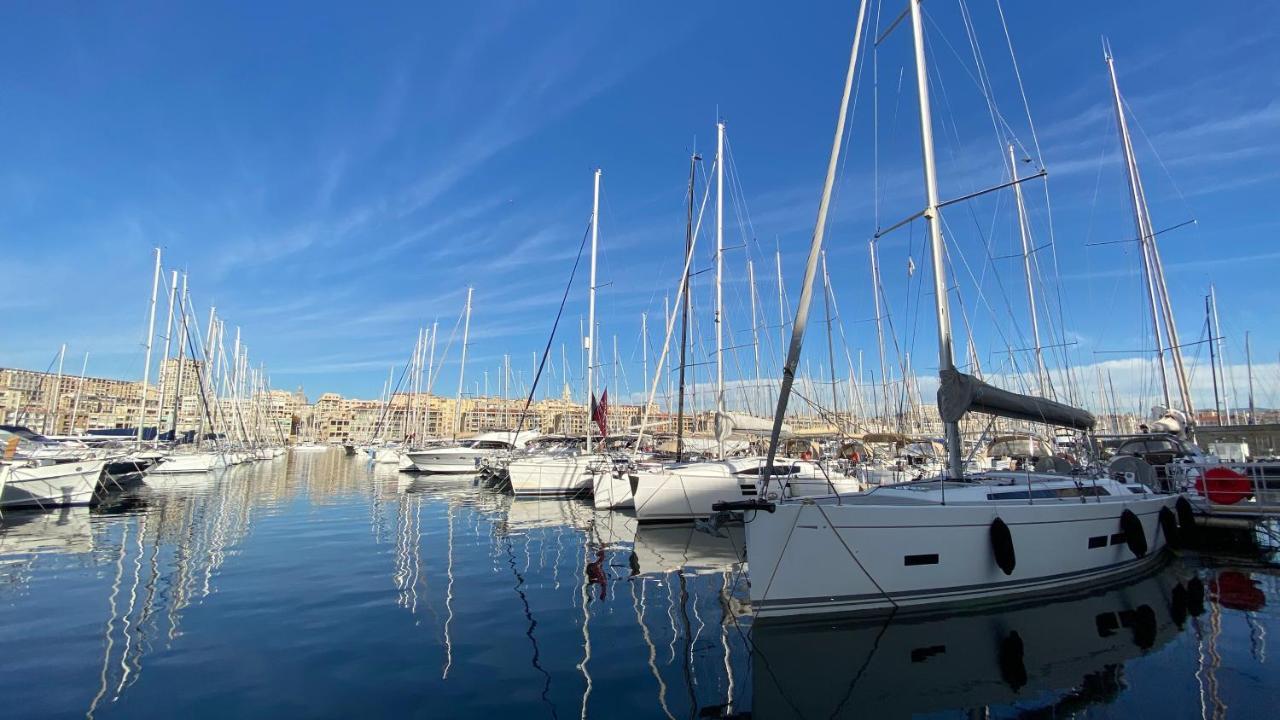 Escale Marseillaise, Grand T2 Calme, Pres Du Vieux Port Pour 2 A 4 Personnes, Nettoyage Rigoureux Apartment Marseille Bagian luar foto